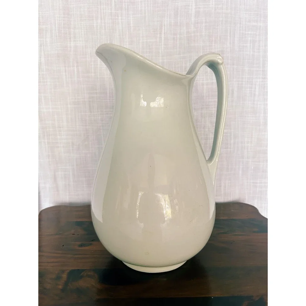 Antique WH Grindley Royal Ironstone White Pitcher 1891-1914